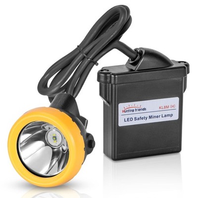 Superbright Rechargeable LED Mining Headlamp, High Lumens Hard KL8M(H), White