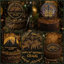 LOTR Inspired Acrylic Cake Toppers
