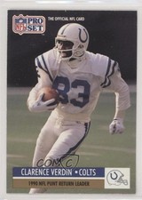 1991 Pro Set League Leader Clarence Verdin #16 2u3