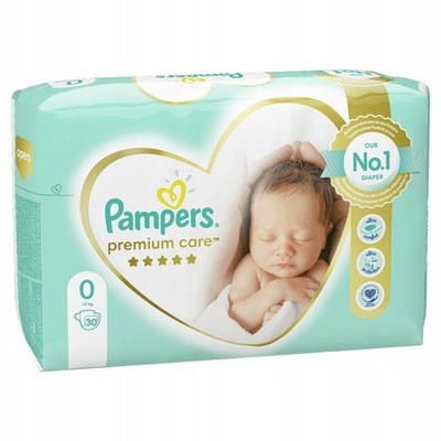 PAMPERS Premium Care Windeln Größe 0 (bis 3 kg) 30 Stück