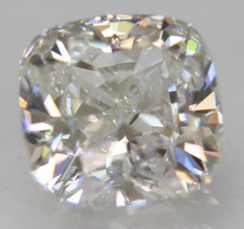 Certified 1.01 Carat D VS2 Cushion Natural Enhanced Loose Diamond 5.63x5.55mm
