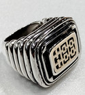 Dian Malouf Statement Ring 14k Gold & Sterling Silver Sz 7 32.7g HUGE — photo 2