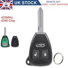For Chrysler 300C 2005 2006 2007 2008 3 Button Remote Car Key Fob ID46 433Mhz