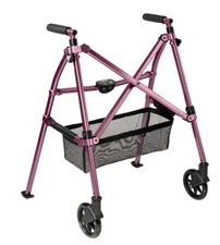 NEW Wonder Walker Plus 4300 RR, 2-Wheel Lightweight Folding Walker, Regal Rose