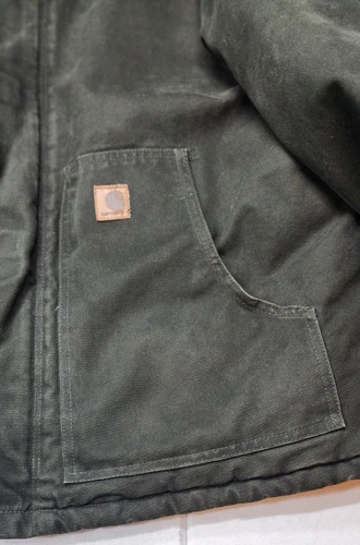 Vintage Carhartt J22 MOS Jacket Men's XL Moss Green Sandstone Arctic Quilt Lined image 6