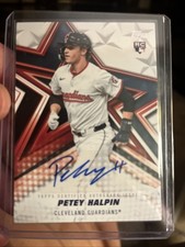 2026 Topps Series 1 Petey Halpin Rookie Autograph Card Cleveland Guardians. rookie card picture