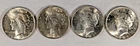 LOT OF 4 1923 P PEACE SILVER DOLLARS #30