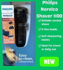 Philips Norelco Shaver 1100 Corded Electric Razor 4D Flex Head Black NEW 