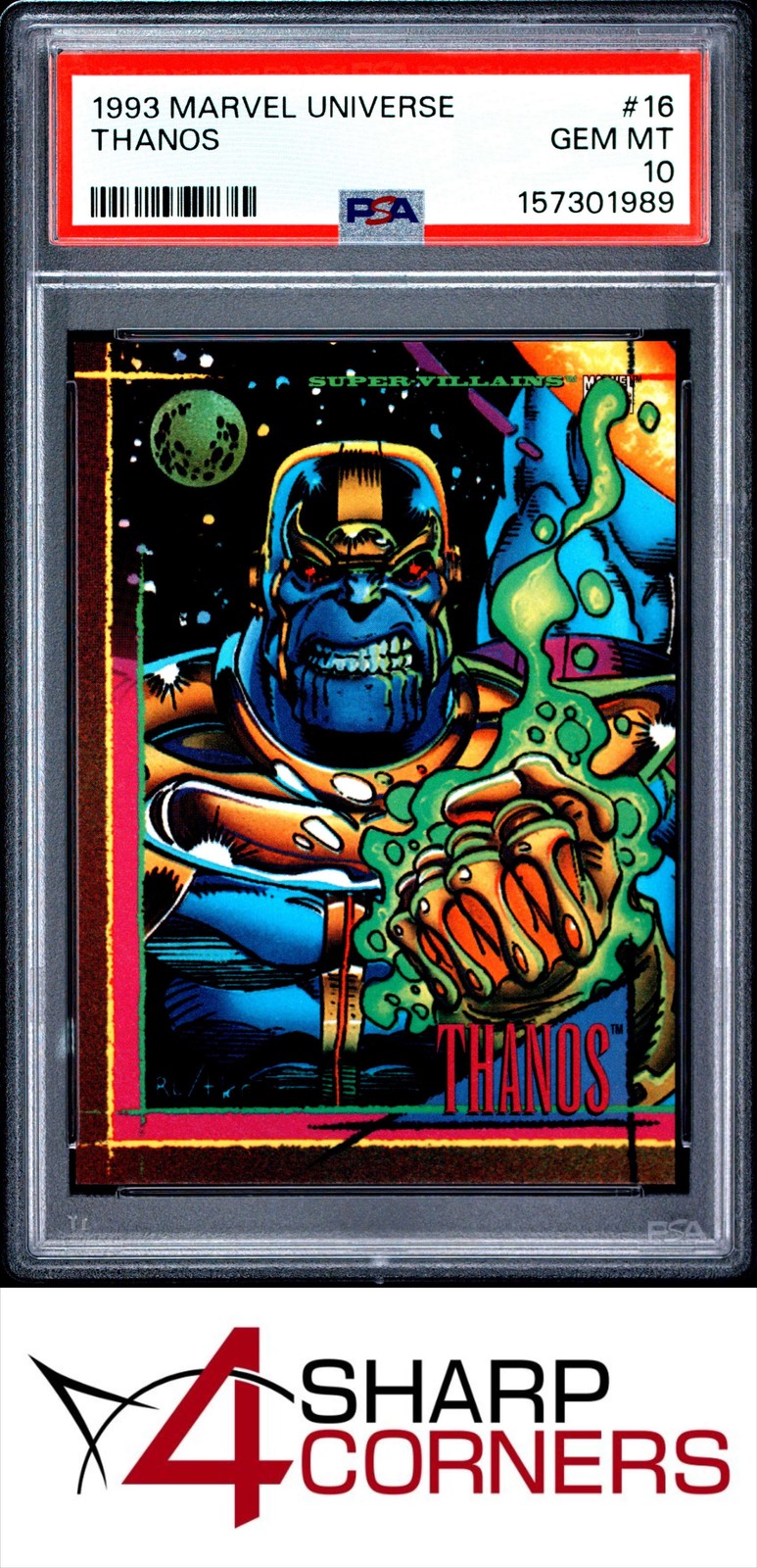 1993 MARVEL UNIVERSE #16 THANOS PSA 10