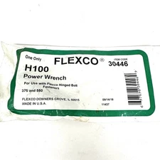 Flexco H100 Power Wrench 30446 for use with Flexco Hinged Bolt Fasteners