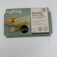 FS287 - 3400850B04U004 - Lekue Reusable Silicone Food Storage Bag 500ml