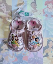 Nwt Disney Princess Girls Toddler Belle Tiana Jasmine Cinderella Sandals Shoes 4