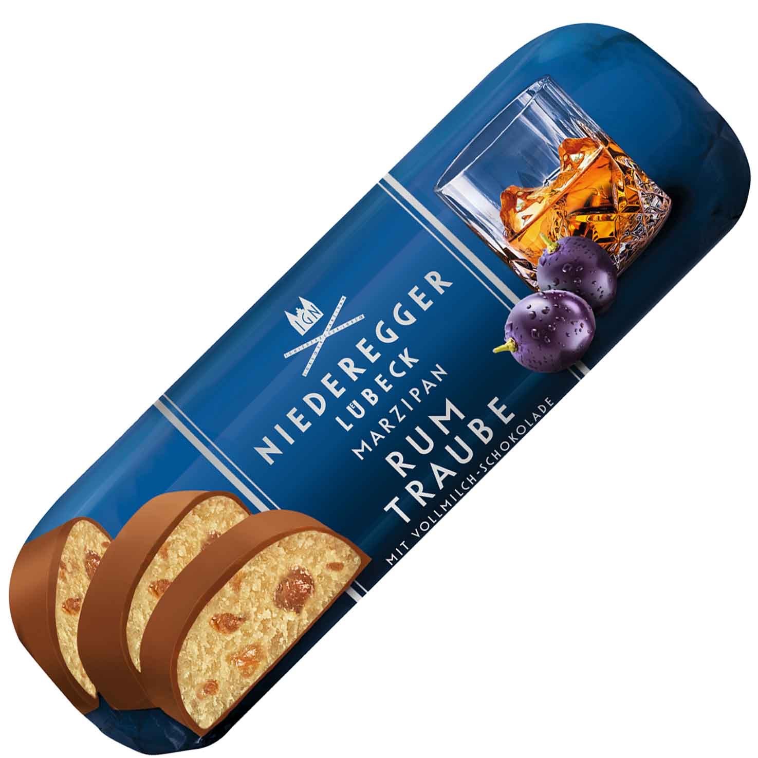 Niederegger marzipan bar RUM GRAPE with chocolate 125g1 ct-FREE SHIPPING 3090₽