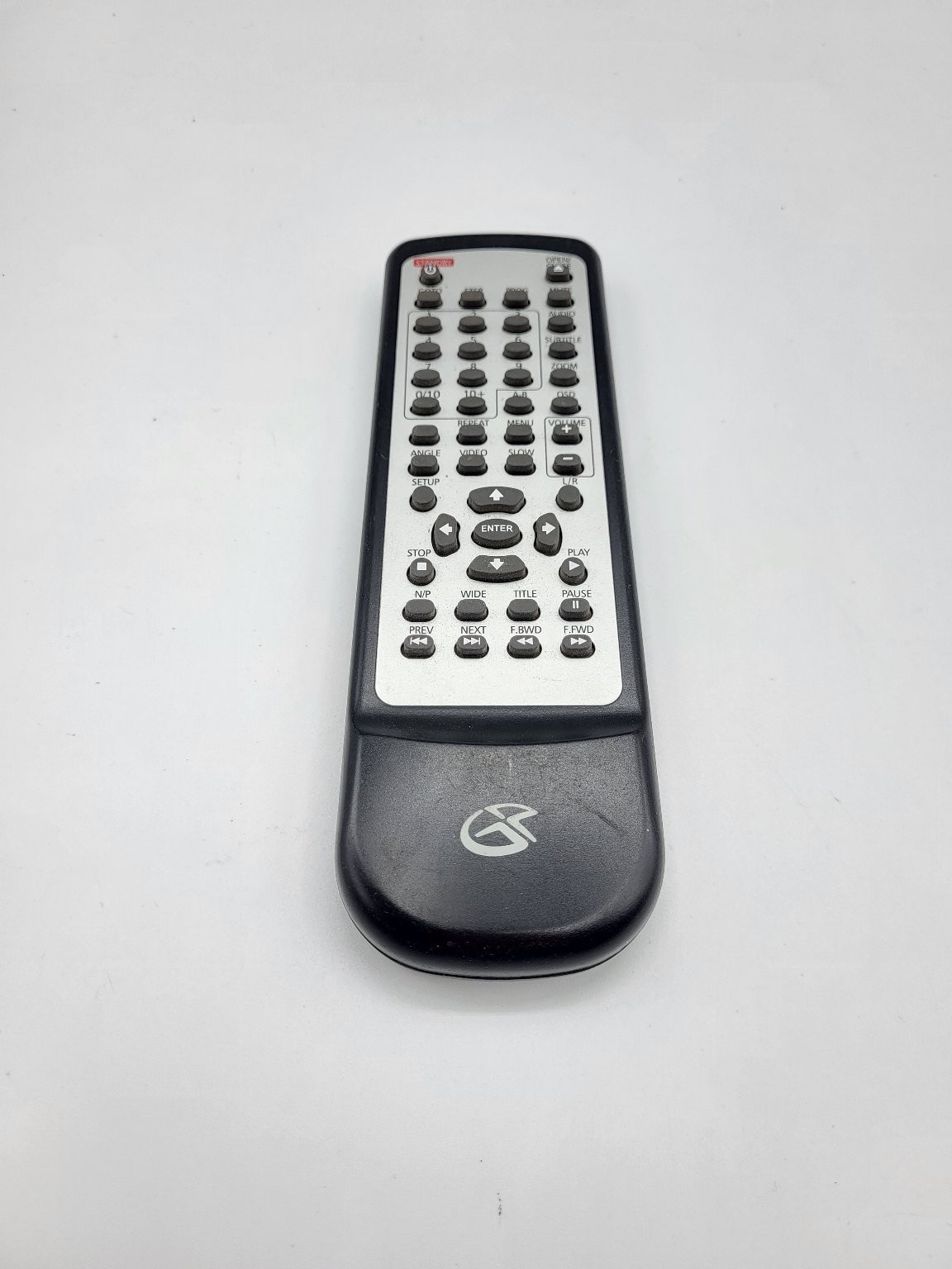 GPX Remote Control D1816 Black for Media Players DVD VCR Dev