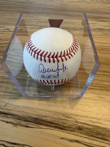 Aaron Judge New York Yankees Signed Baseball “All Rise” Inscription MLB Fanatics