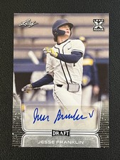 Jesse Franklin 2020 Leaf Draft Auto BA-JF2 Braves