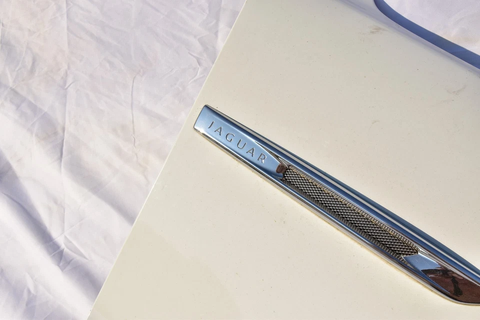 10-19 Jaguar X351 XJ XJR lateral derecho pasajero guardabarros panel de ala blanco OEM Foto 4 de 4