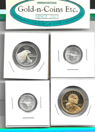 US MINT SILVER 2007-S PROOF QUARTER & RCM SILVER 1967 MINT DIMES! +2005-S PROOF!