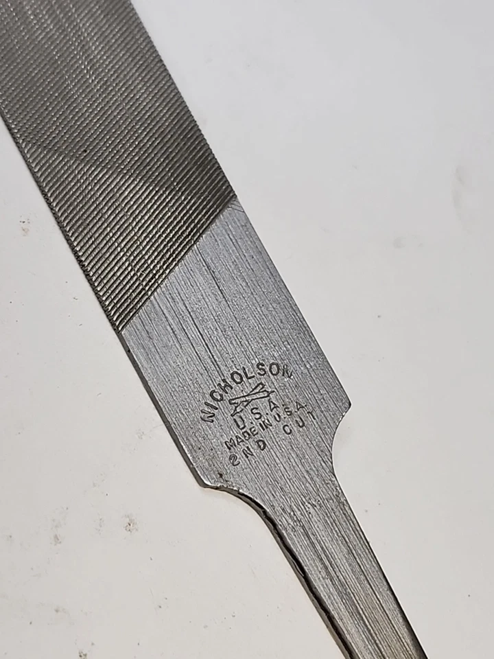 NICHOLSON 4" AMERICAN PATTERN KNIFE 2nd CUT FILE USA 1 File - Image 2 of 4