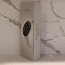 Google Pixel Watch 4 LTE 41mm Silver Case White Band Smart Watch