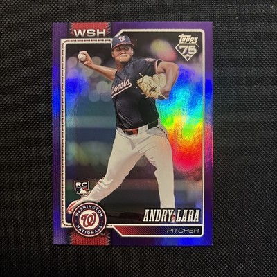  2026 Topps Andry Lara /250 Purple Washington Nationals