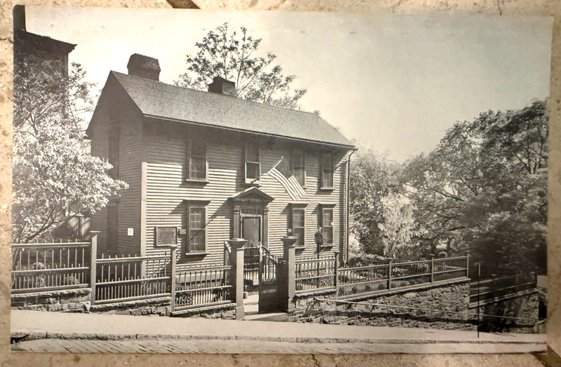 STEPHEN HOPKINS HOUSE,PROVIDENCE RI,BROWN U,AM REVOLUTION, VINTAGE POSTCARD