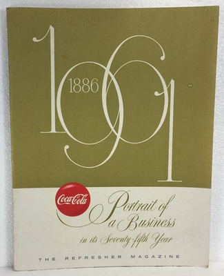 #ad COKE 1961 PORTRAIT OF A BUSINESS 75th ANNIVERSARY EDITION THE REFRESHER MAGAZINE $29.75