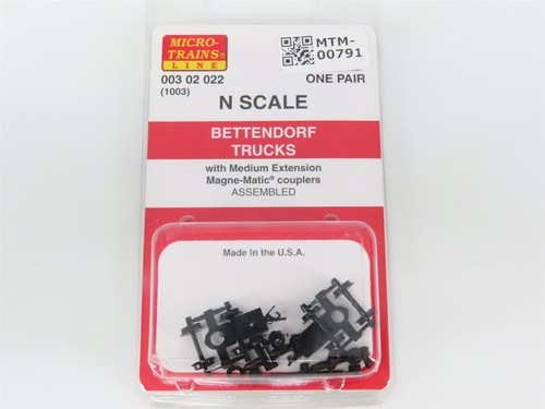 Camiones Bettendorf N Micro-Trains MTL 00302022 (1003) con acopladores - 1 par | Zustand: New