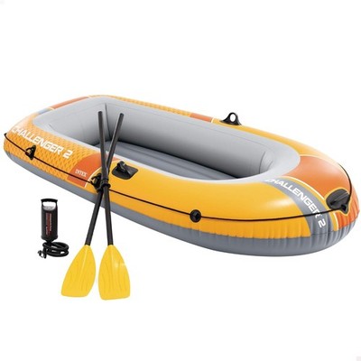 Intex Challenger 2 Schlauchboot Set 236cm 2 Personen Paddel Pumpe Boot