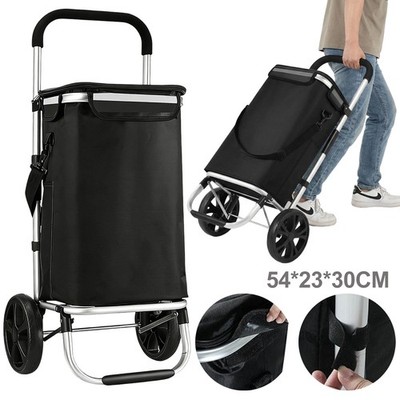 Einkaufswagen Trolley 37L Handwagen Große Kapazität Langlebig für Supermarkt