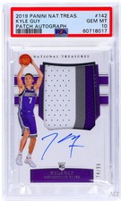 2019 Panini National Treasures Kyle Guy #142 Patch Autograph PSA 10