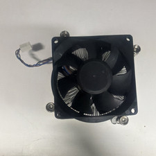 CPU Fan with Aluminum Heatsink, 4-Pin Power Connector, Black/Silver