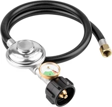 3 Feet Propane Regulator with Hose, Tank Gas Grill Regulator... 