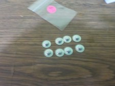 new tonka or more set of 8 hat lock or push nuts 3/16 inch round axle for par