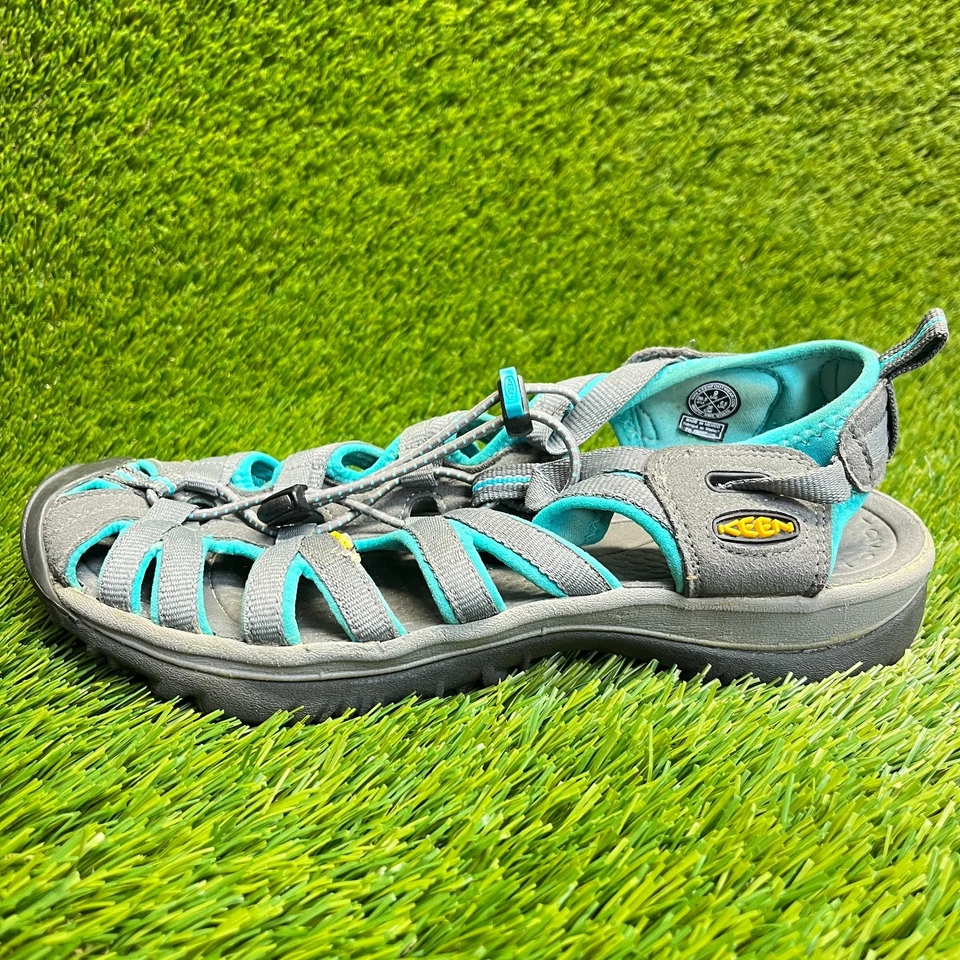 Женские повседневные босоножки Keen Whisper размер 9 серые синие пляжные для прогулок по воде походов - Изображение 3 из 4