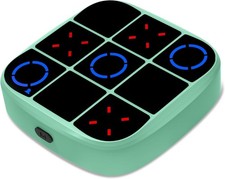 Tic-Tac-Toe Bolt Game, 4-In-1 Handheld Puzzle Games Console, Electronic Tic-Tac-