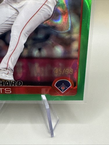 2025 Topps Chrome Richard Fitts Green Green Wave RC Red Sox /99 #72 - Picture 2 of 3