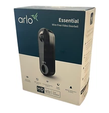 NEW! Arlo Essential Video Doorbell Wire-Free 180° Night Vision Motion WIFI