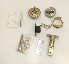 PDQ KM116-630-ADJ W SCC KM Series Grade 2 Deadbolt Satin Stainless Steel