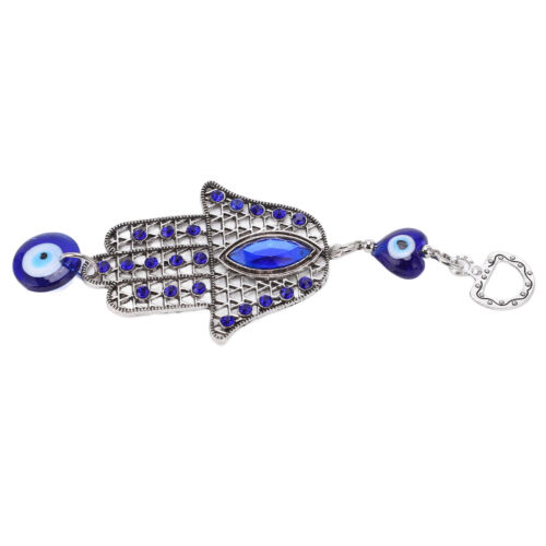 Blue Eye Ornament Hollow Out Retro Good Luck Evil Eye Wall Decoration Gift Bhc - Foto 1 di 12