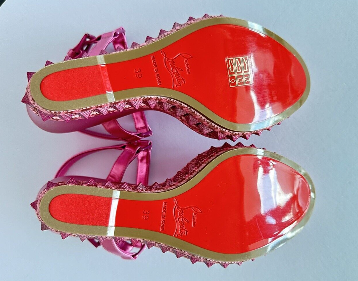Christian Louboutin Pyraclou 110 Pink Glitter Stud Platform Christian Louboutin Pyraclou 110 Pink Glitter Stud Platform