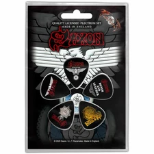 SAXON - WHEELS OF STEEL - PLECTRUM 5 PACK - BRAND NEW - MUSIC PICK PP041