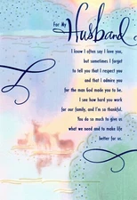 Religious HAPPY FATHER'S DAY Card FOR HUSBAND, Proverbs Faithful by DaySpring +✉