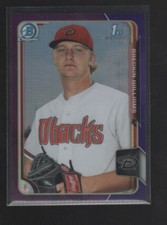 BRECKIN WILLIAMS 2015 BOWMAN CHROME DRAFT  PURPLE REFRACTOR CARD #88  /250