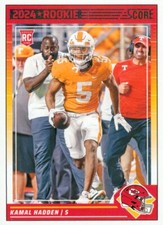 2024 Score RC Rookie #378 Kamal Hadden Kansas City Chiefs NFL Sports Card!