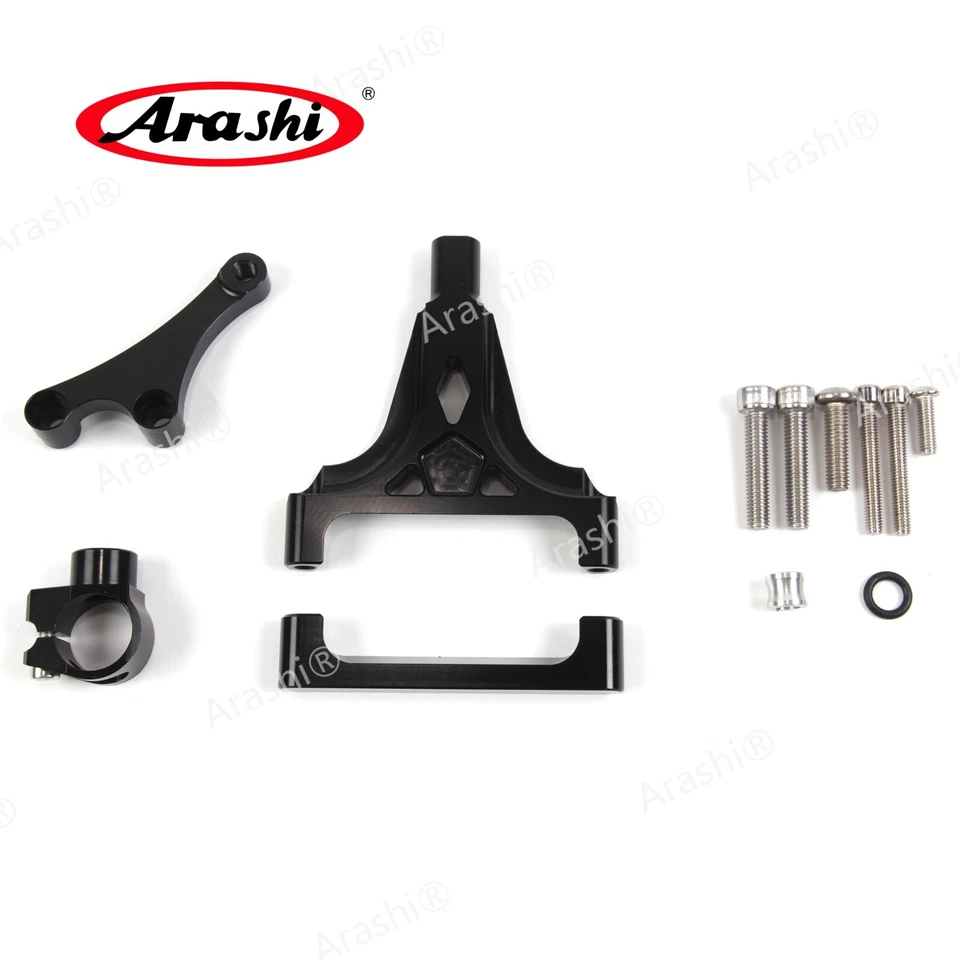 Стабилизатор рулевого амортизатора для Kawasaki Z1000 Z750 2003-2009 2008 2007 + кронштейн - Изображение 2 из 4