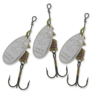 Mepps Aglia Silber Spinner - 3er Pack - silber - 3,5-13,5g - versch. Größen