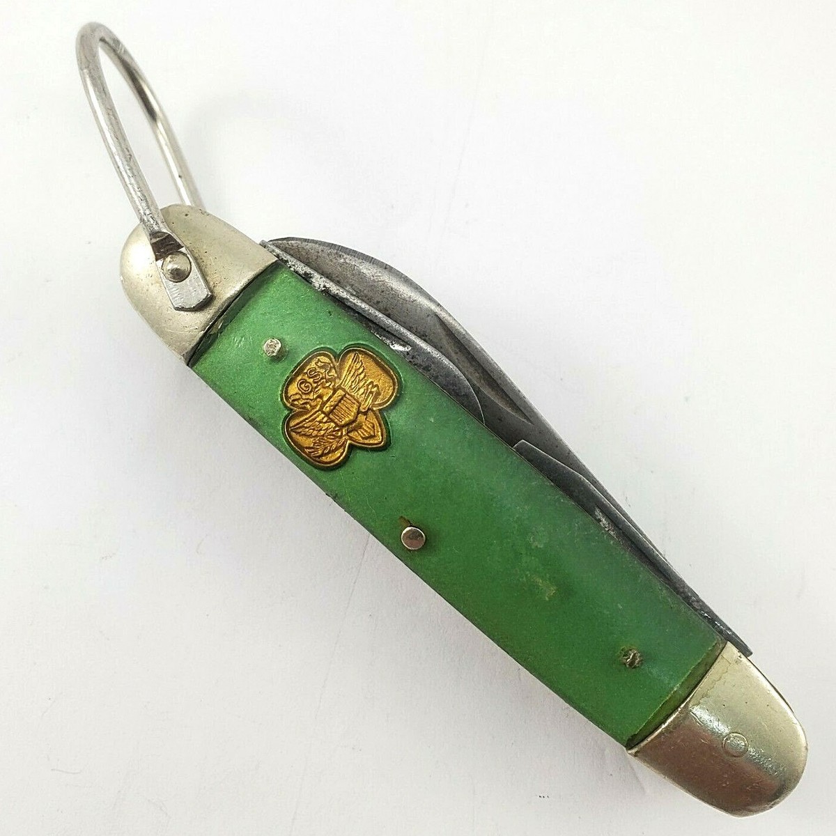Vintage Pocket Knife 1962 Girl Scout 4 blade Kutmaster UTA14GR