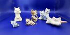 New ListingVintage Ceramic Cat Figurines Siamese White Gray