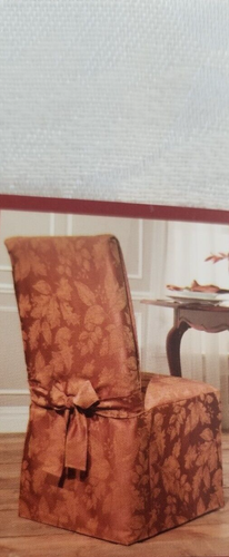 Autumn Harvest Ivory Dining Chair Slip Cover NIP - Picture 3 of 9